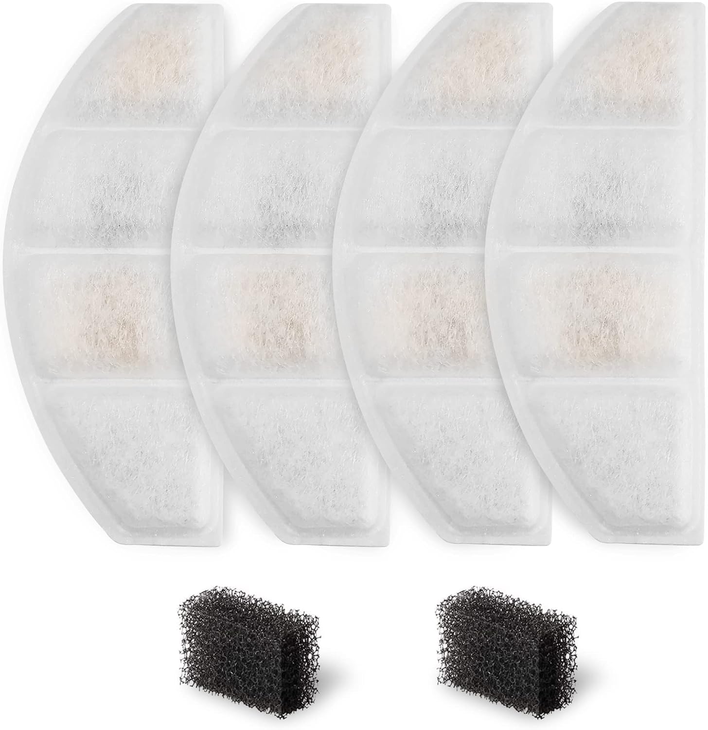 Huimpet Replacement Filters for Cat Water Fountain, 84oz/2.5L Ultra Quiet Pet Water Fountain with Auto Shut-Off Pump, Hygienic Quadruple…