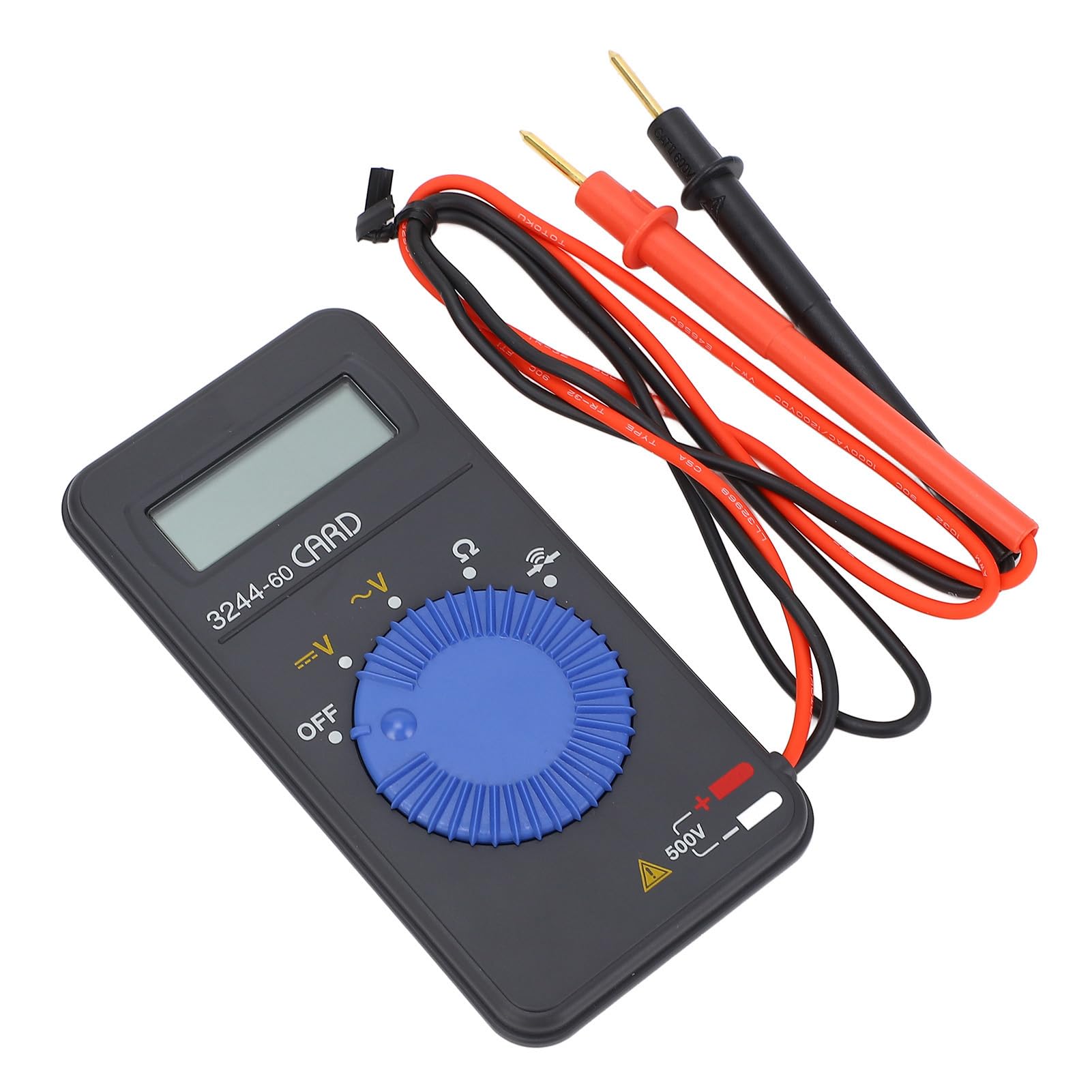 Generic Multímetro Digital Voltímetro Portátil Delgado de Alta Precisión para Electricistas y Aficionados Al Bricolaje, Tamaño de Tarjeta 80x116x17 Mm