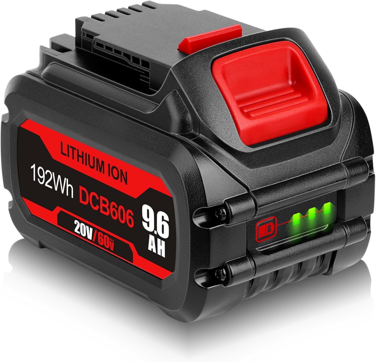 DSANKE 9.6Ah 20V/60V MAX Lithium-ion Batteries for DeWalt 60V Battery Cordless Tool – Replacement Battery for DCB606, DCB612, DCB606-2, DCB609, DCB609-2, DCB204, DCB205, DCB206 20V/60V Tools