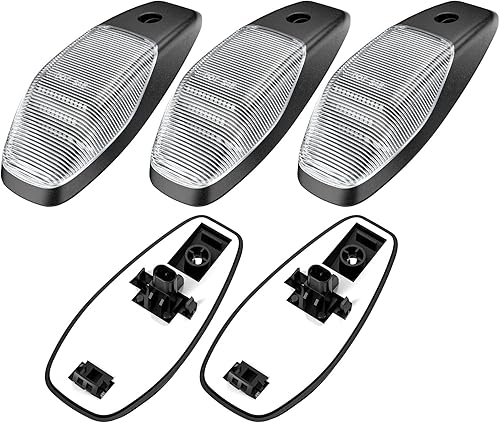 Miniatura 12 de Luz LED para techo de cabina compatible con Ram 1500 2500 3500/2011-2018 Ram 4500 5500 2003-2018, 5 piezas de luz de liquidación de cabina ámbar