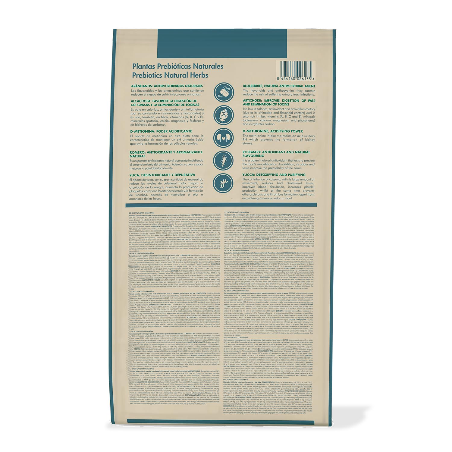 Dicat Up Adulto Pollo y Arroz, 14 kg