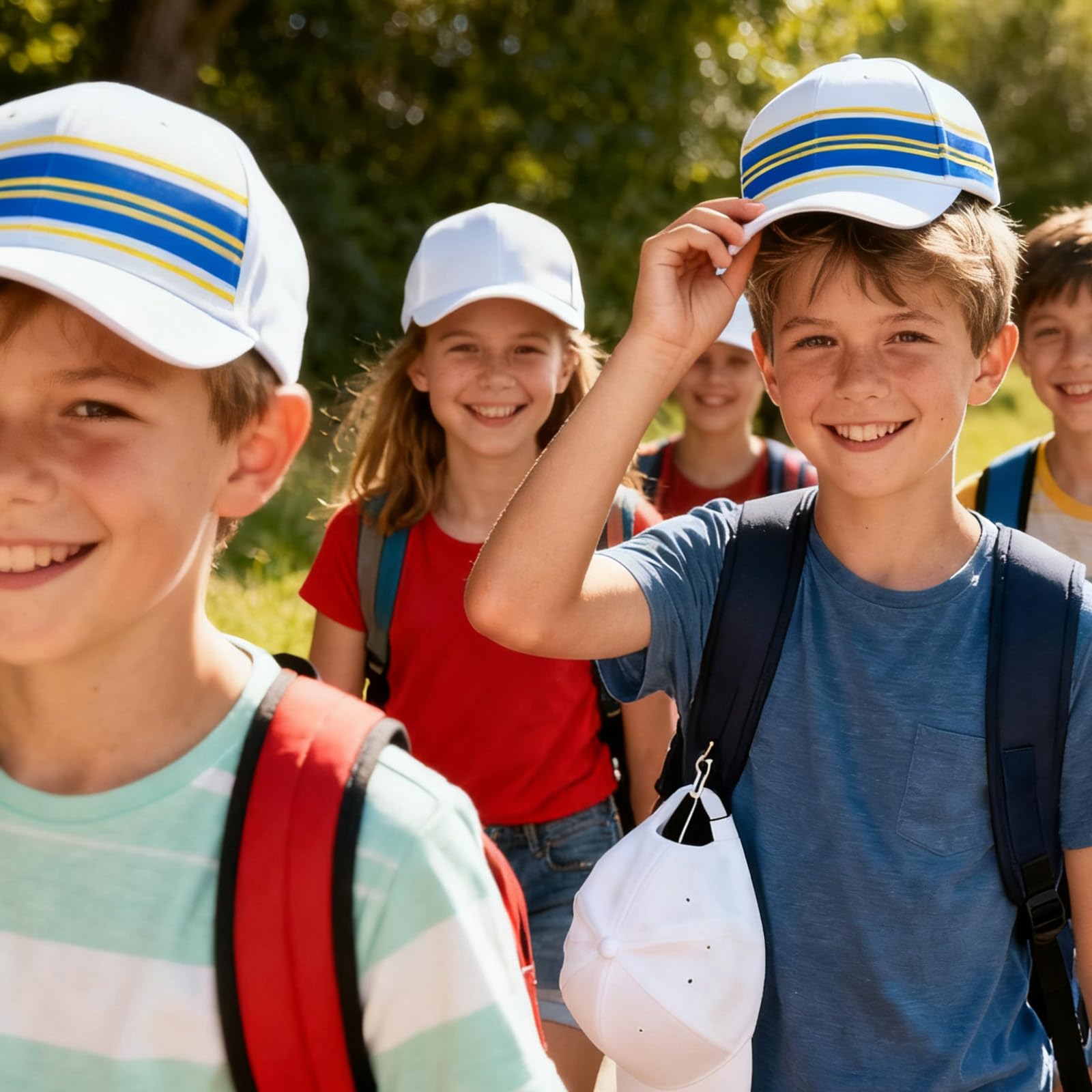 10 gorras de graffiti, gorras de béisbol, juego de manualidades para niños, gorras para pintar, gorras de béisbol, juego de bricolaje, gorra de béisbol blanca para niños