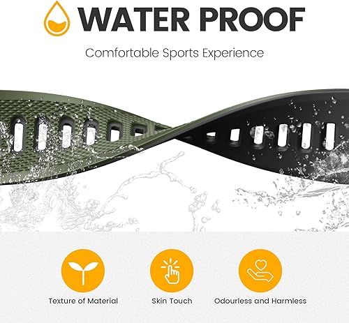 Miniatura 6 de NotoCity Fenix 6 - Correa de reloj de silicona suave de 0.866in de ancho para Fenix 7Fenix 5Fenix 5 PlusFenix 6 SolorFenix 6 ProForerunner