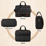 Lubardy Messenger Bag for Men, 15.6 Inch Laptop Bag Computer Office Laptop Bag for Men, Waterproof Work Bags Canvas Messenger