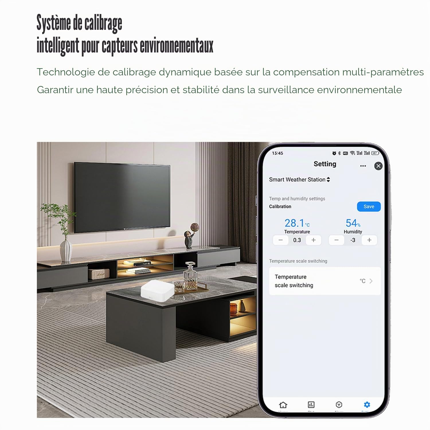 Thermomètre hygromètre WiFi intérieur extérieur : capteur intelligent de température et d'humidité avec notification d'application et stockage de données, portée de 150 m, compatible avec Alexa, 4