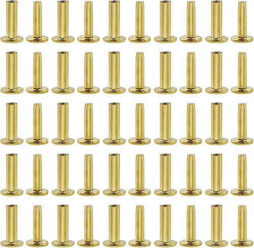 25 juegos de remaches para cubiertos de 516 pulgadas x 12 pulgadas para fabricación de cuchillos de latón - Calidad y fácil de instalar