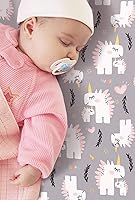 Vista 4 de Juego de 2 sábanas ajustadas de punto de jersey elástico ultra suave, se adapta a sábanas portátiles/mini cunas, almohadillas de colchón