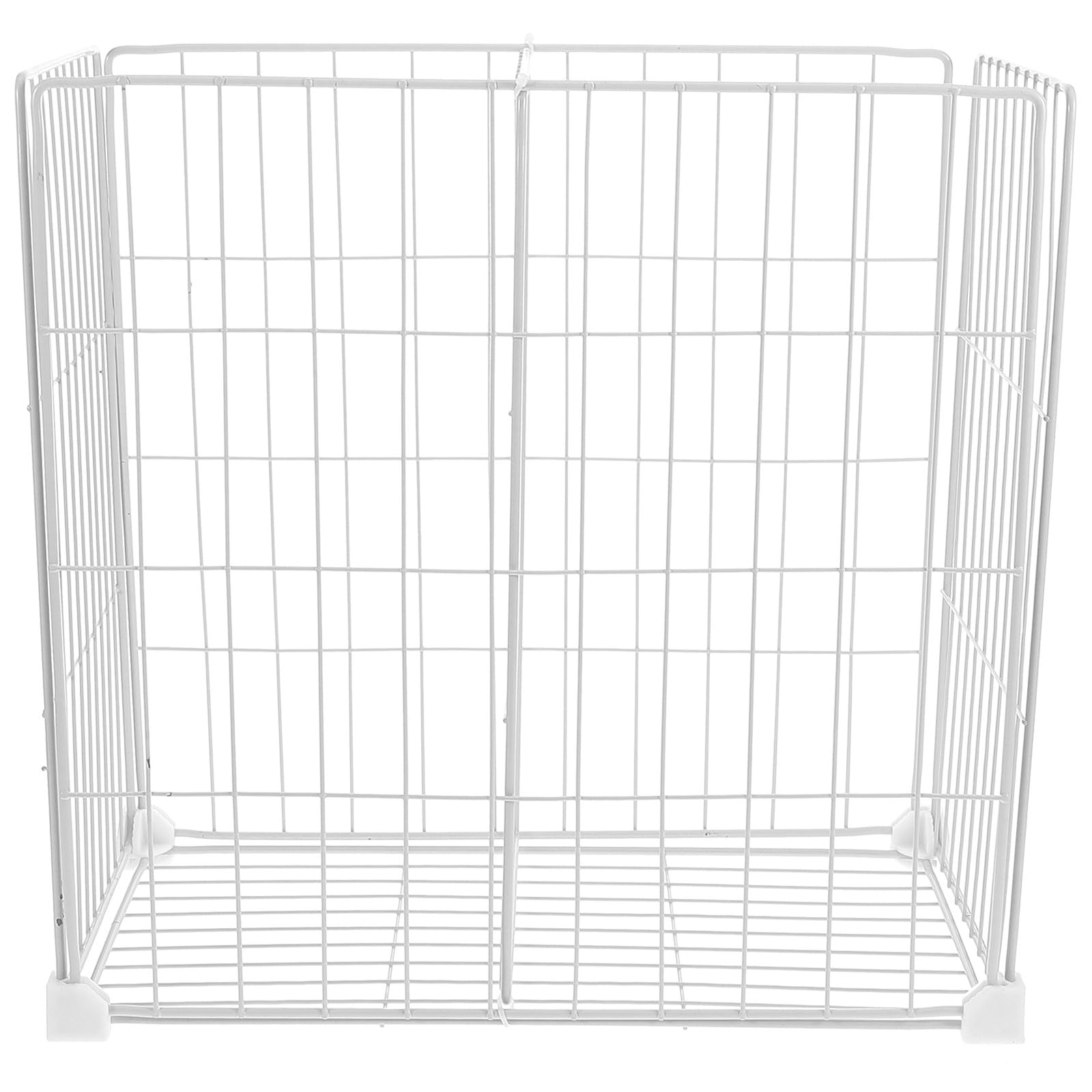Estante de Hierro para Congelador Rejilla y Cesta Inferior de Color Claro | Partición Interna, Instalación Sencilla y Categorización Fácil, para Armarios y Despensa
