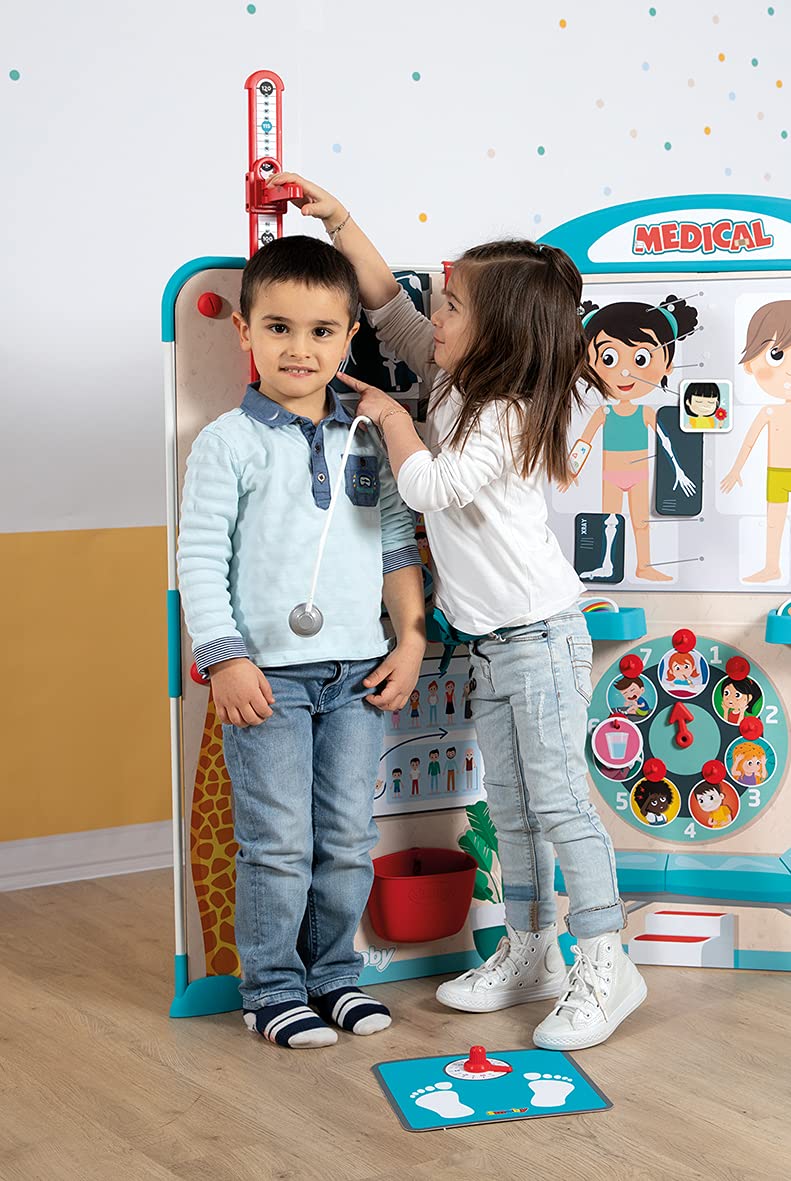 Smoby - Consulta Pediátrica Plegable para Jugar a Médicos, para Niños a Partir de 3 Años - 135 x 41 x 111 cm (7600340206)