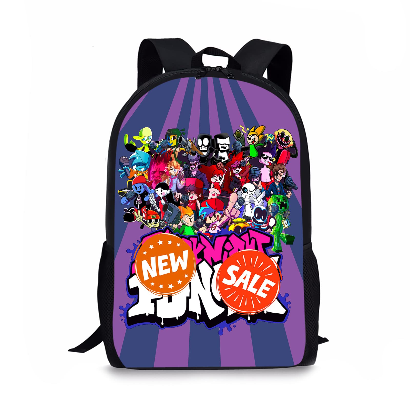 Photo 1 of 2 pack Valvia Cartoon Backpack Durable Lightweight Laptop Backpack for Men Women Boys Girls University Travel Shoulder Bag 17 inch 17inch Multicolor