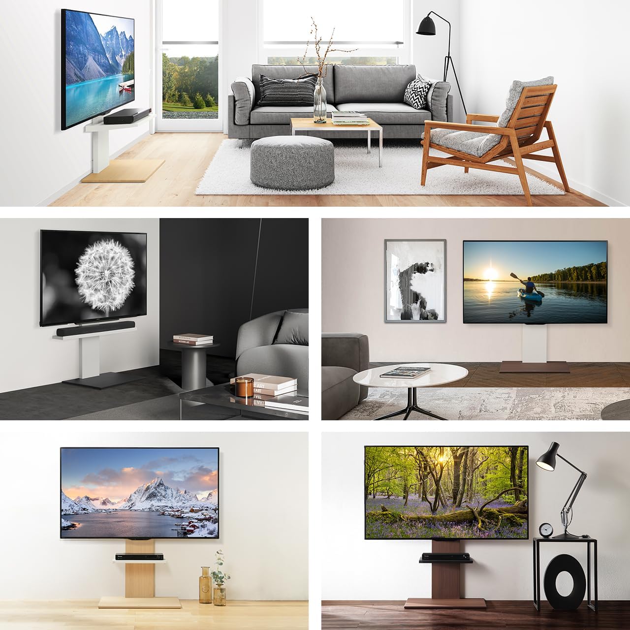 イコールズ テレビ台 壁寄せテレビスタンド WALL V2 ロータイプ (2020モデル) +棚板レギュラーサイズセット 32型〜60型対応 オールウォールナット (棚板:サテンブラック), Jt0078579, WSTVA5A38