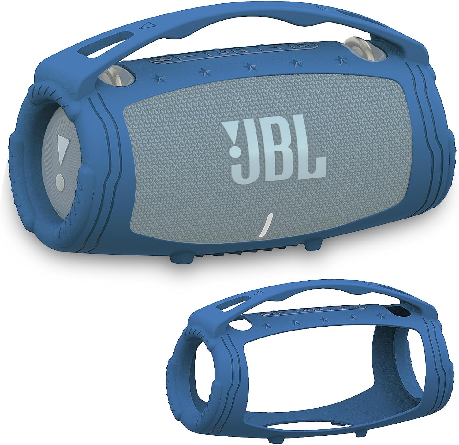 Silicone Cover Case Compatible with JBL Xtreme 3 Portable Bluetooth Speaker, Soft Skin Sleeve for JBL Xtreme 3 Bluetooth Speaker(Only Case) (Blue)