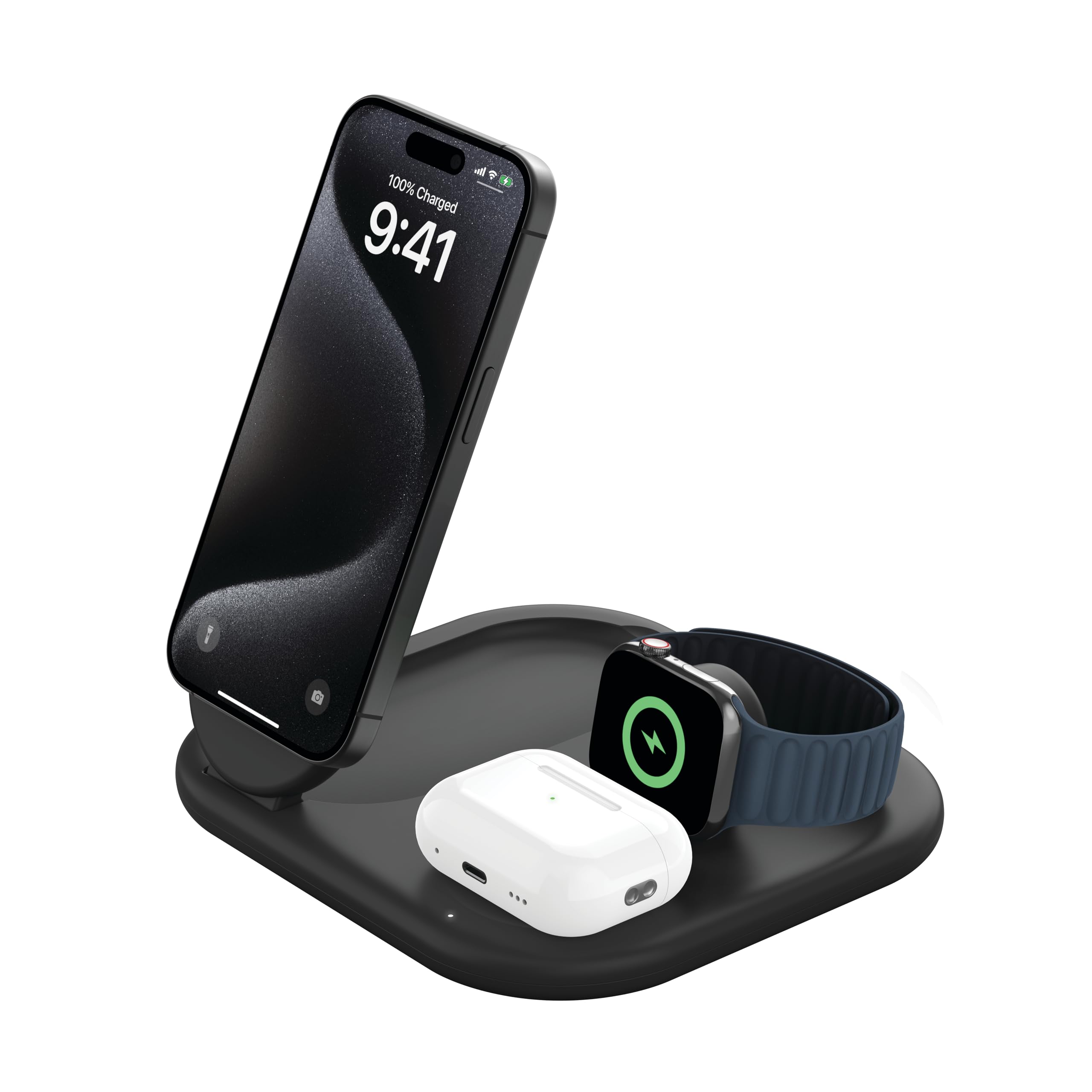 Belkin MagSafe Qi2 Wireless Charger | 3-in-1 Magnetic Foldable