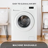 Vista 6 de Bath Mat for Tub & Shower, Non Slip Soft Bathmat with Suction Cups & Drain Holes, Machine Washable Bathtub Floor Liner Mats for Bathroom, 35x16