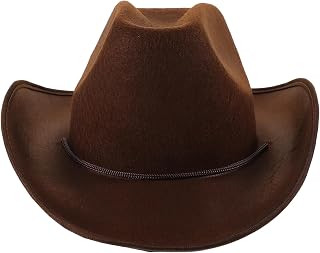 QUMIIRITY sombrero de vaquero de fiesta mujer occidental borde de colores azul gorro disfraz sombrero vaquero sombrero cowboy gorro hombre sombrero de vaca decoraciones de fiesta paño Green