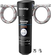Waterdrop 10UA Under Sink Water Filter System, Reduces PFAS, PFOA/PFOS, Lead, Chlorine, Bad Taste & Odor, Under Counter Water Filter Direct Connect to Kitchen Faucet, NSF/ANSI 42 Certified, 1 Year