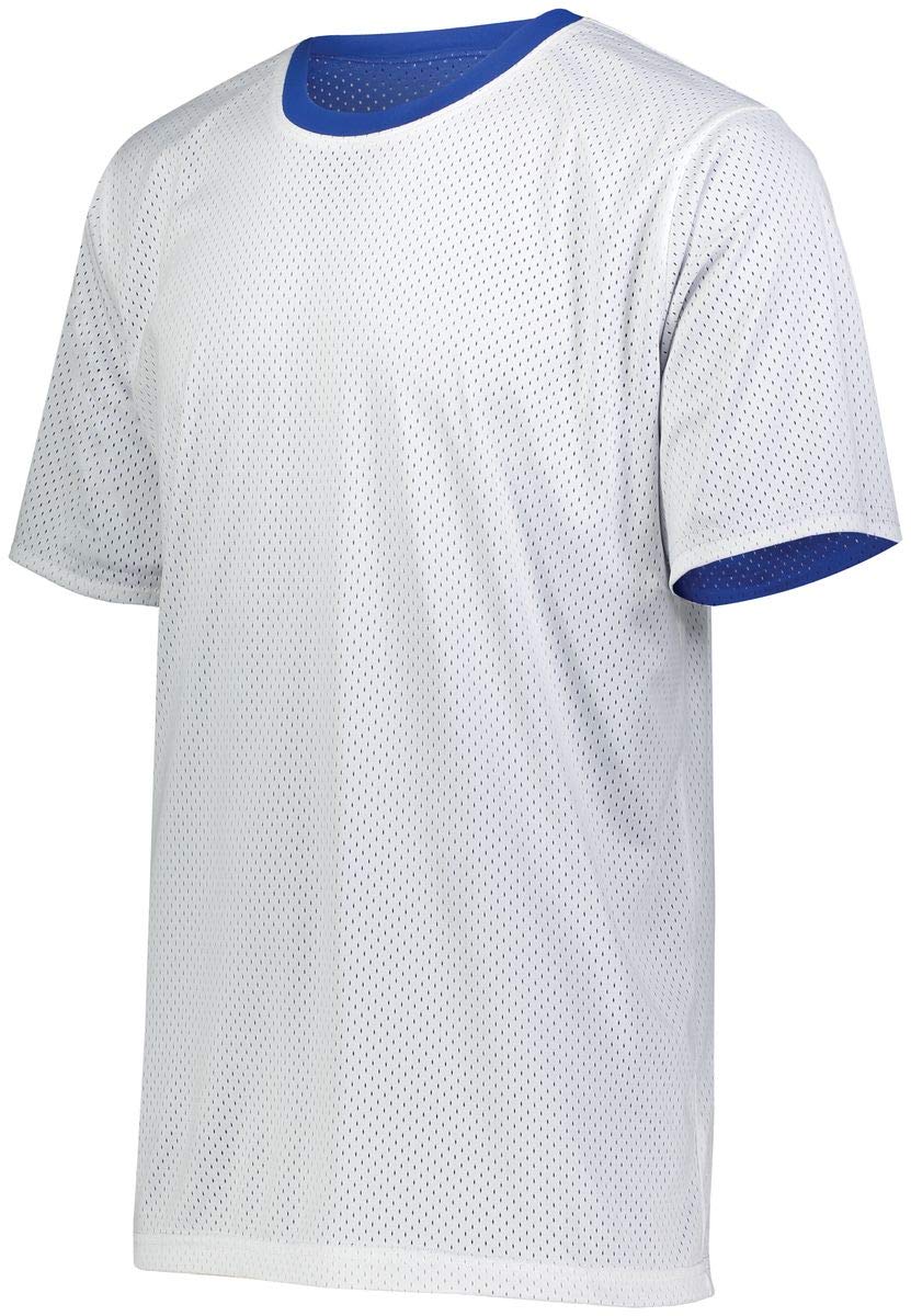 Augusta Sportswear Youth Short Sleeve Mesh Reversible Jersey Xl Royal/White