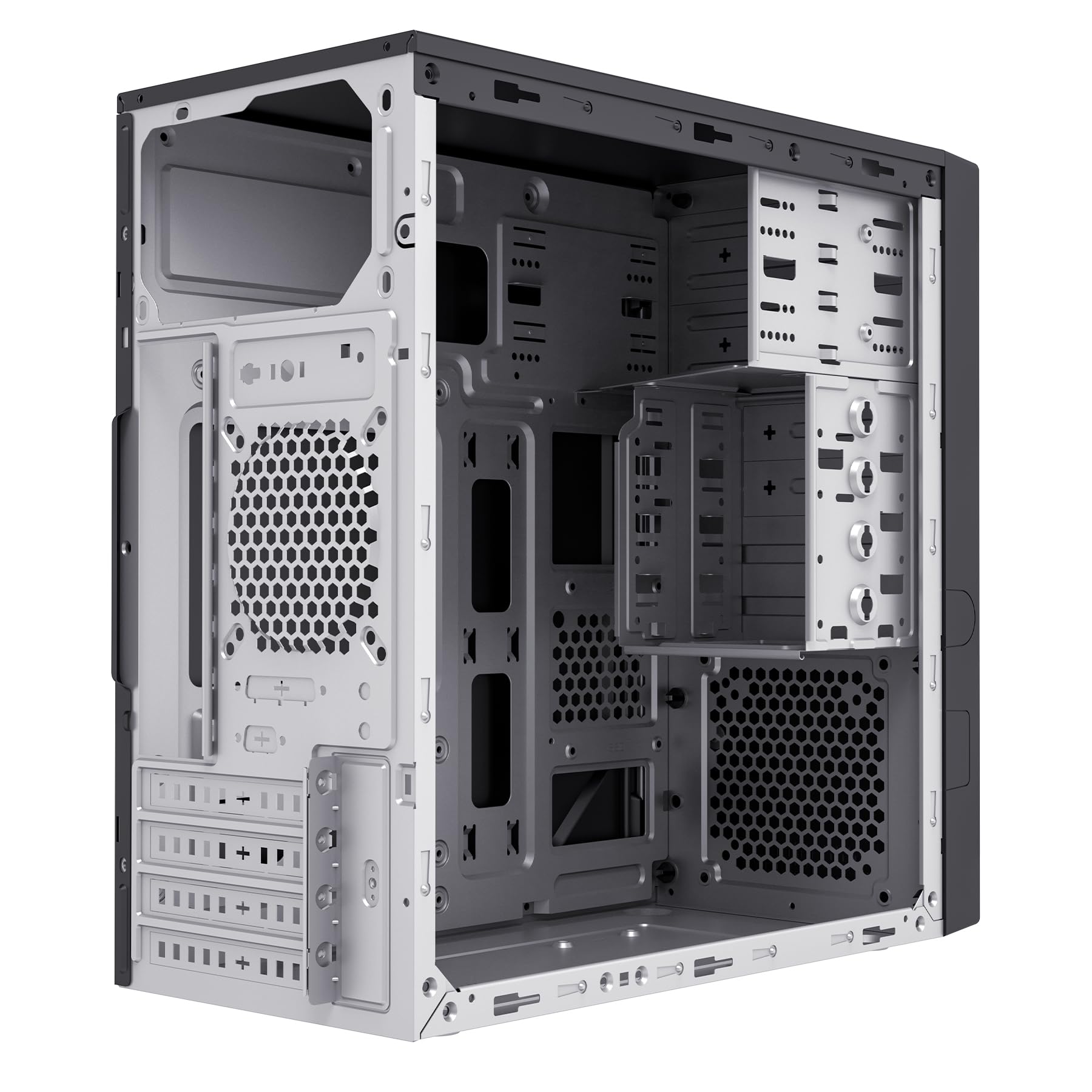 UNYKAch Case per computer Micro ATX Aero C12 V2 con due porte USB 3.0 e una porta USB Type C 2.0