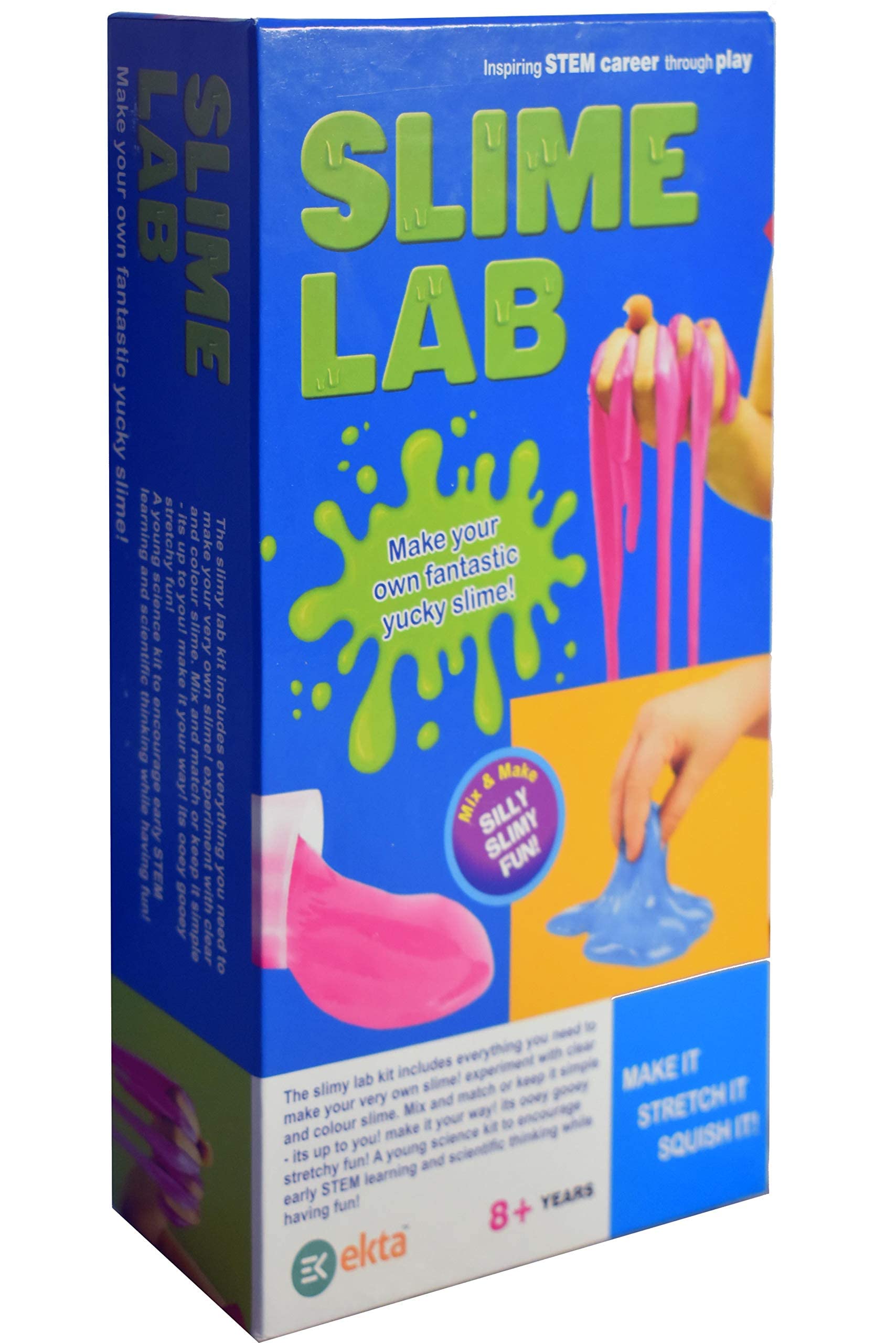 ekta slime lab for boys and girls with slime activator (diy, safe for kids) (made in india)- Multi color