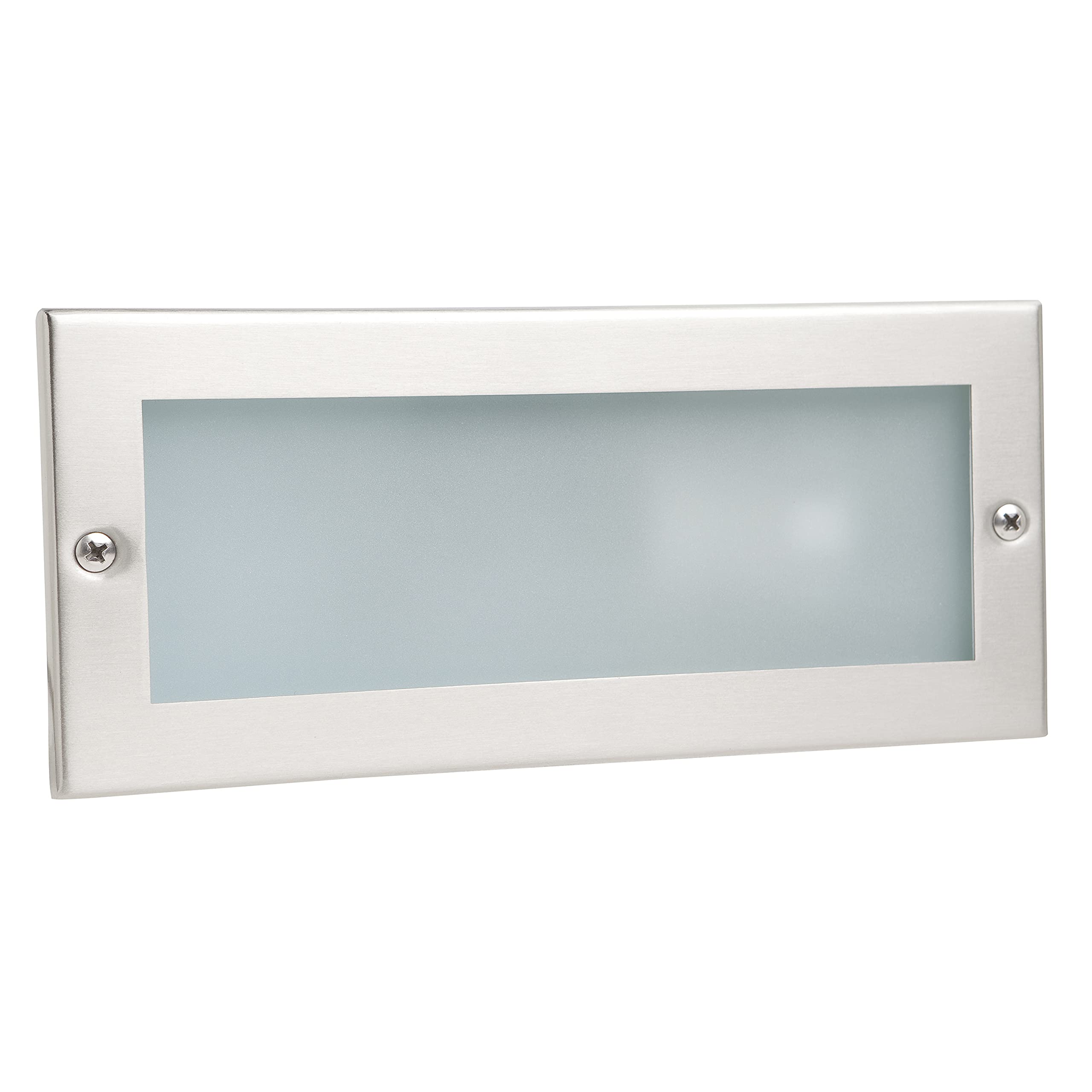 Faretto da incasso a parete XALOC, in acciaio inox E27 porta lampada da esterno IP44. Apparecchio da incasso rettangolare per pareti, passaggi e scale.