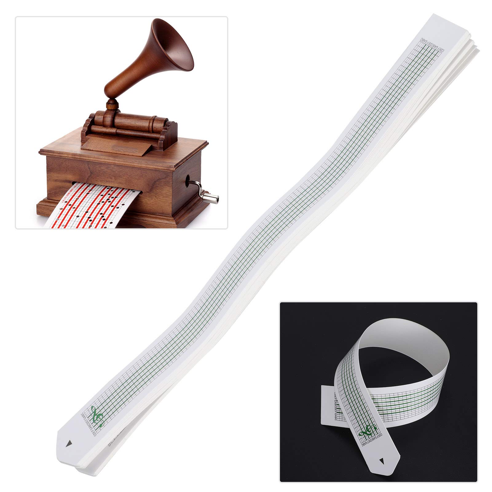 30 Fogli 15 Note Strisce Vuote di Carillon Fai da Te Spartiti Musicali a Manovella in Bianco Spartiti Perforati Nastro Musicale Amanti Del Mestiere Musicisti Regali