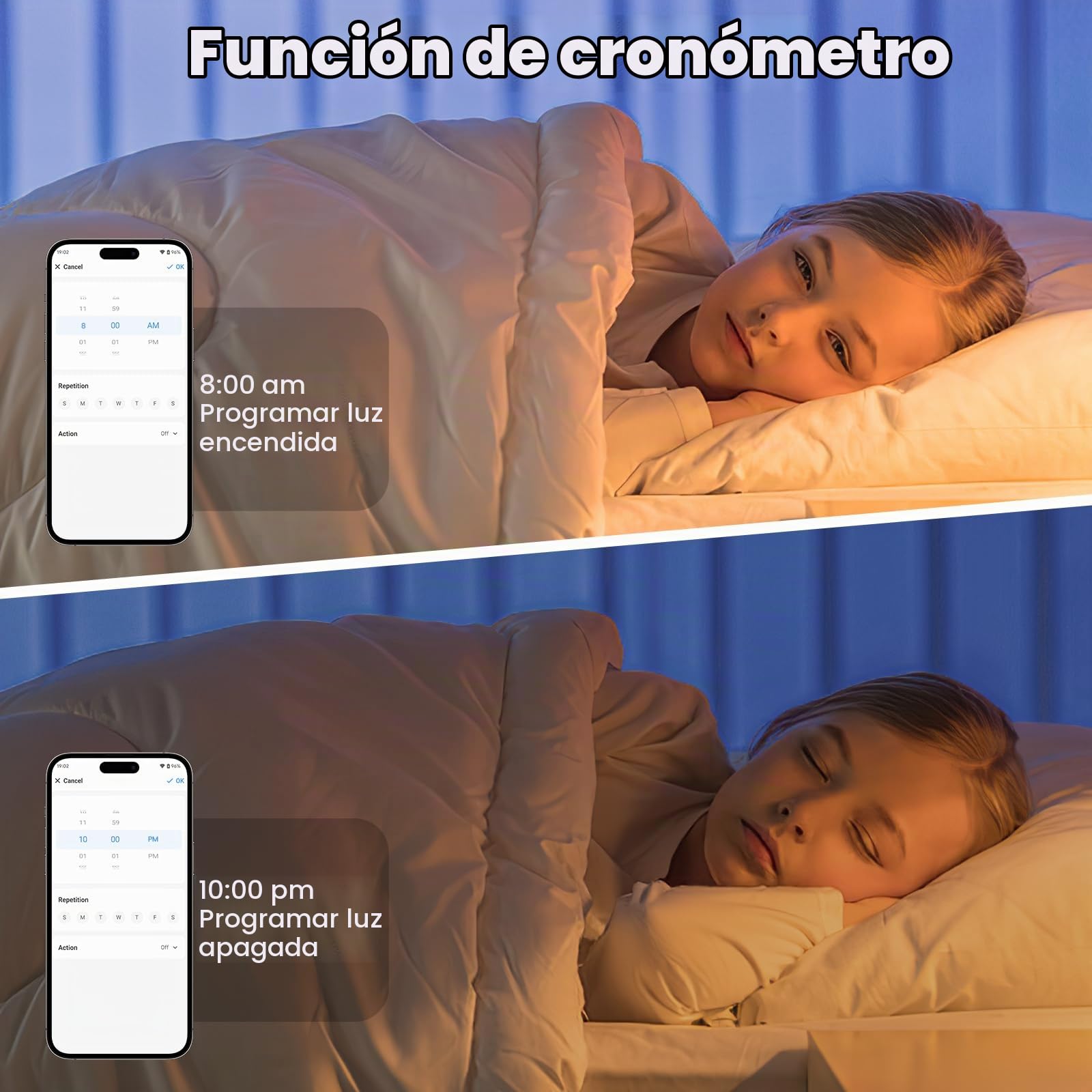 Tira LED COB 10m App, Tira LED Blanco Calido con App Inteligente y Control Remoto, Función Temporizador, Color Dinámico, Modo Música para Pared, TV Cocina Sala de Estar, 3000K