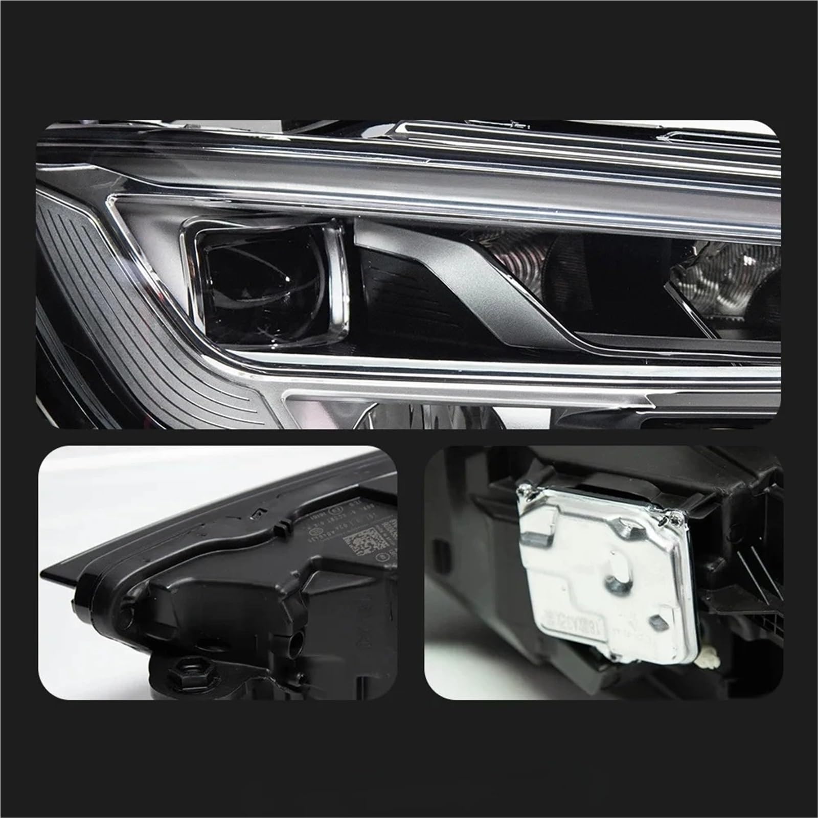 Faro Anteriore per Audi A3 2013-2020 8V MQB Faro Anteriore Lente proiettore DRL Accessori automobilistici Anteriori Luci Auto Gruppo Faro Auto(,-)