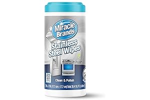 MiracleWipes Stainless Steel Wipes: The Ultimate Grime Eraser for Your Kitchen and Appliances