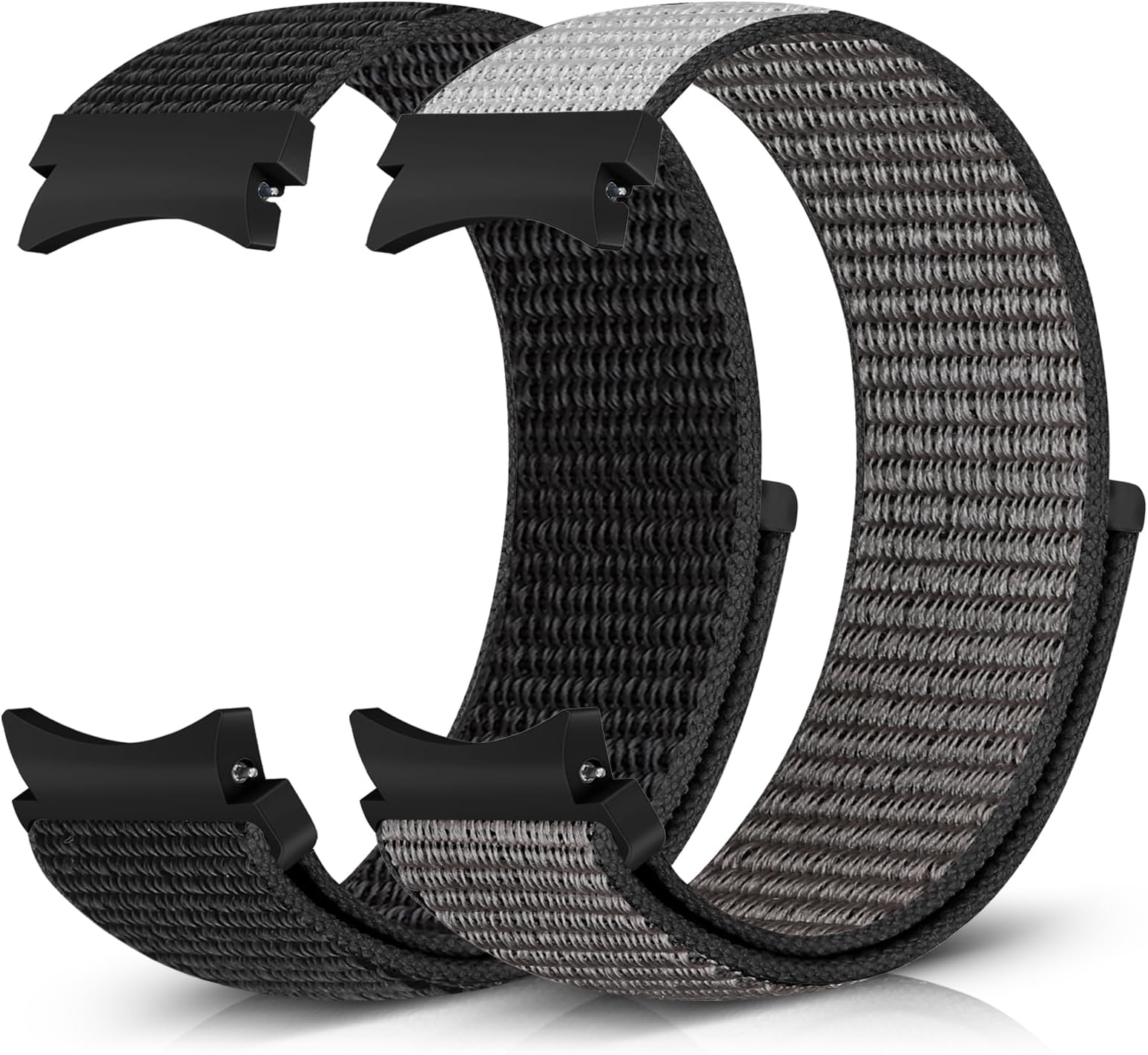 RunostrichNylon No Gap Strap Compatible with Samsung Galaxy Watch 5/4 40mm 44mm/5 Pro 45mm/Galaxy Watch 4 Classic Band 42mm 46mm, Soft Sport Replacement Wristband for Women Men, No Gemstone