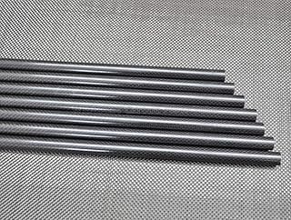 WHABEST 10MM OD X 6MM ID X 500MM 100% Roll Wrapped Carbon Fiber Tube 3K / Tubing (2pcs 10x6x500mm Glossy)