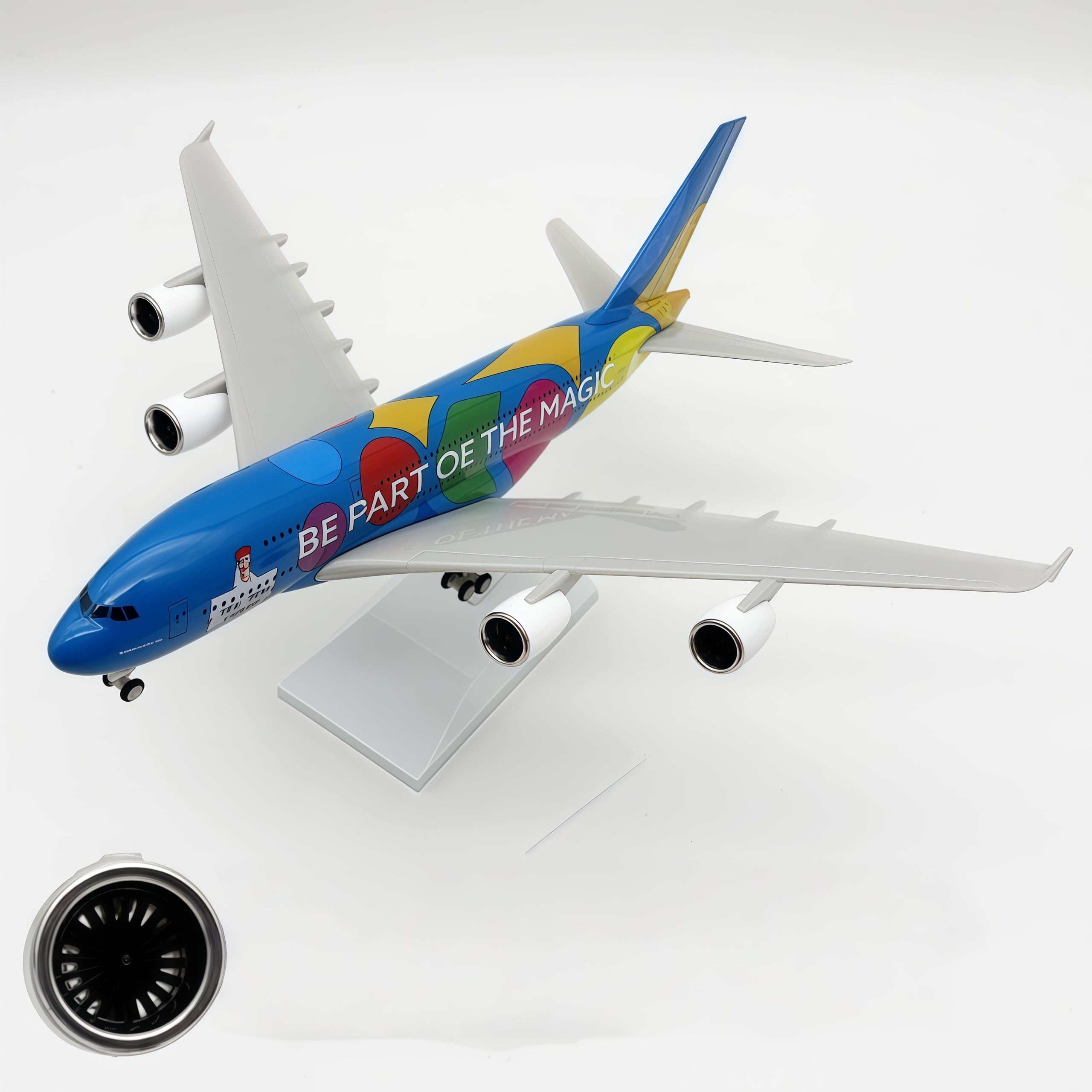 Lgsrsnxhtx A380 Airplane Model 30Cm Dubai Expo A380 Diecast Metal Airplane Model Aircraft Model A380 With Stand For Aviation Enthusiast Gift,Model Aircraft Collection
