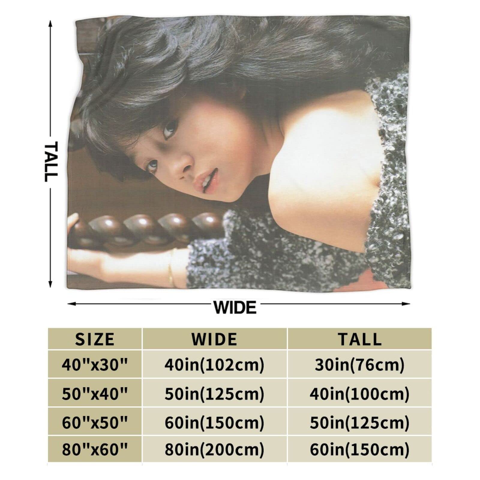 Amazon｜中森明菜 毛布 ブランケット 掛け毛布 フランネル ふわふわ