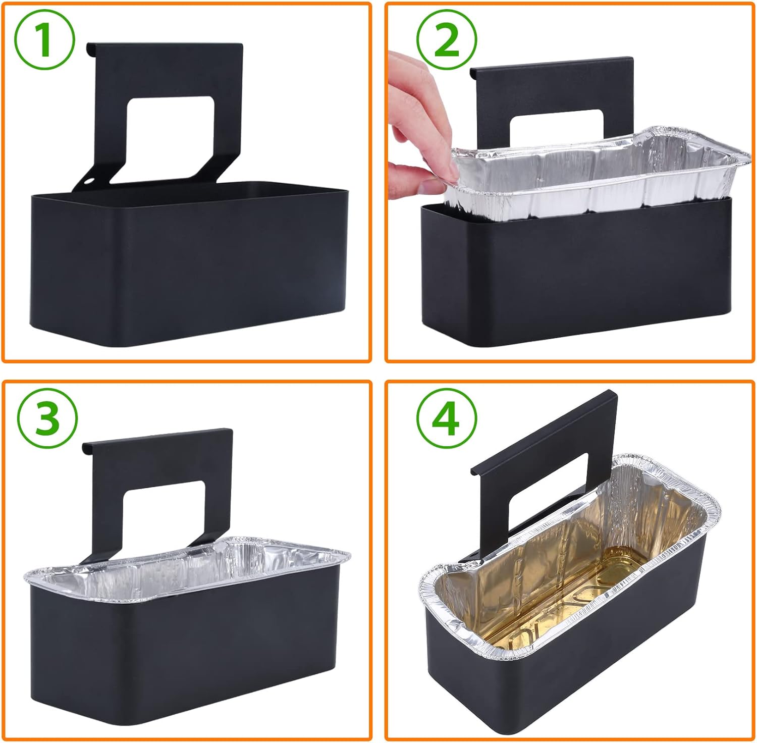 GasSaf Grease Cup Tray Catcher for Blackstone 17 22 28 36 inch Grills, 10 PCS Grease Cup Liners for Blackstone Grill Top Griddle, Drip Catcher Pan to Collect Flat Top Griddle Residual Liquid Holders