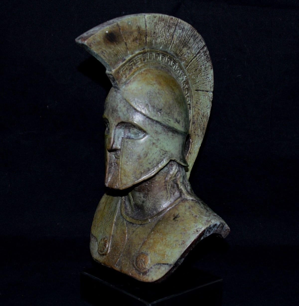 Leonidas King of Spartans Bronze Bust - Battle of Thermopylae - Lost Wax Cast