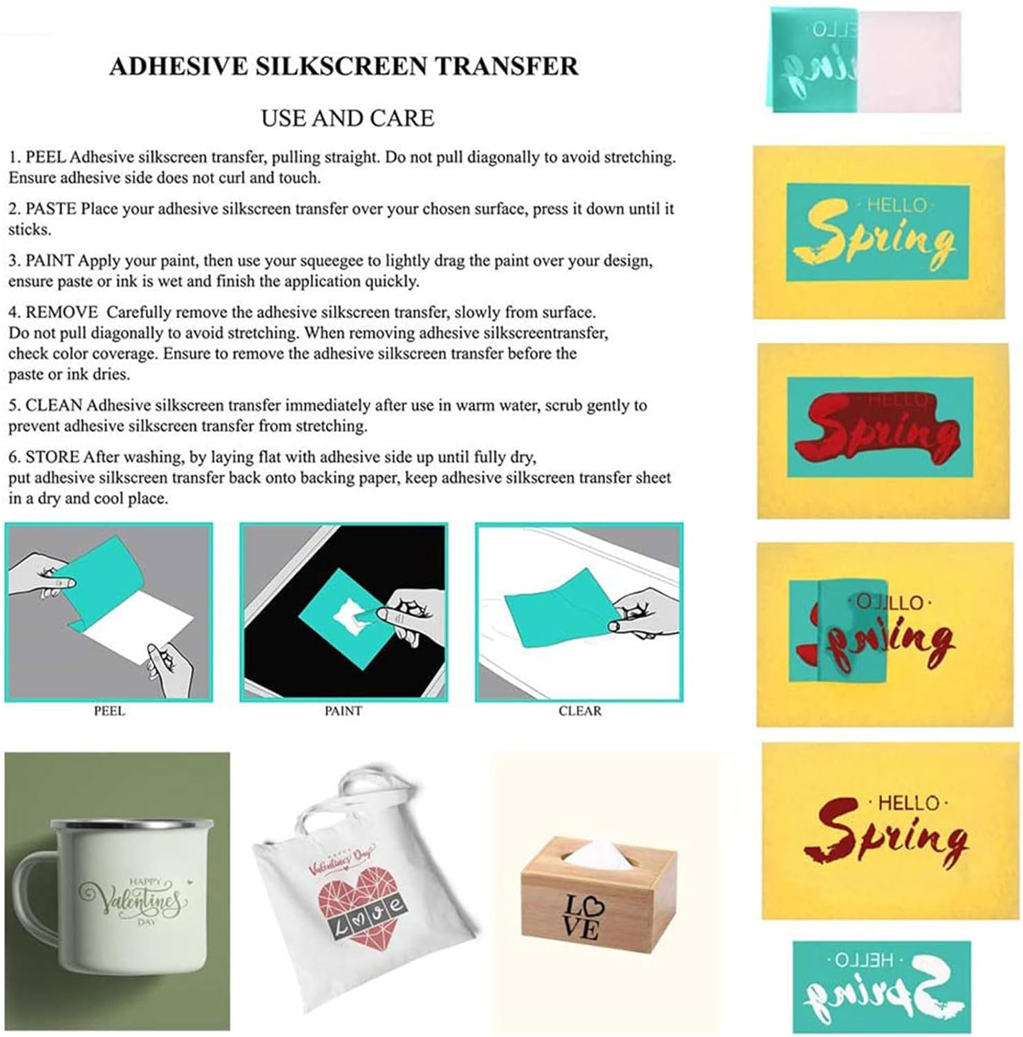 Sunflower Bee Self-Adhesive Silk Screen Printing Stencil Mesh Transfers for DIY Silk Screen Stencils