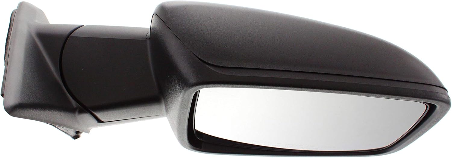 Kool Vue Passenger Side Non-Electric Mirror for Ram 1500 2500 2011-2012 Without Signal Light, Blind Spot Monitor, Memory, Puddle Lamp & Auto-Dimming Textured