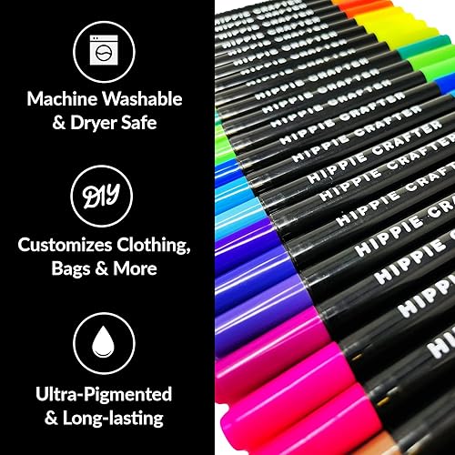 Miniatura 7 de Marcadores de tela para ropa de bebé, tela de lona, tapicería, camisetas para zapatos, ropa, pintura, rotuladores de tela para ropa, marcadores de