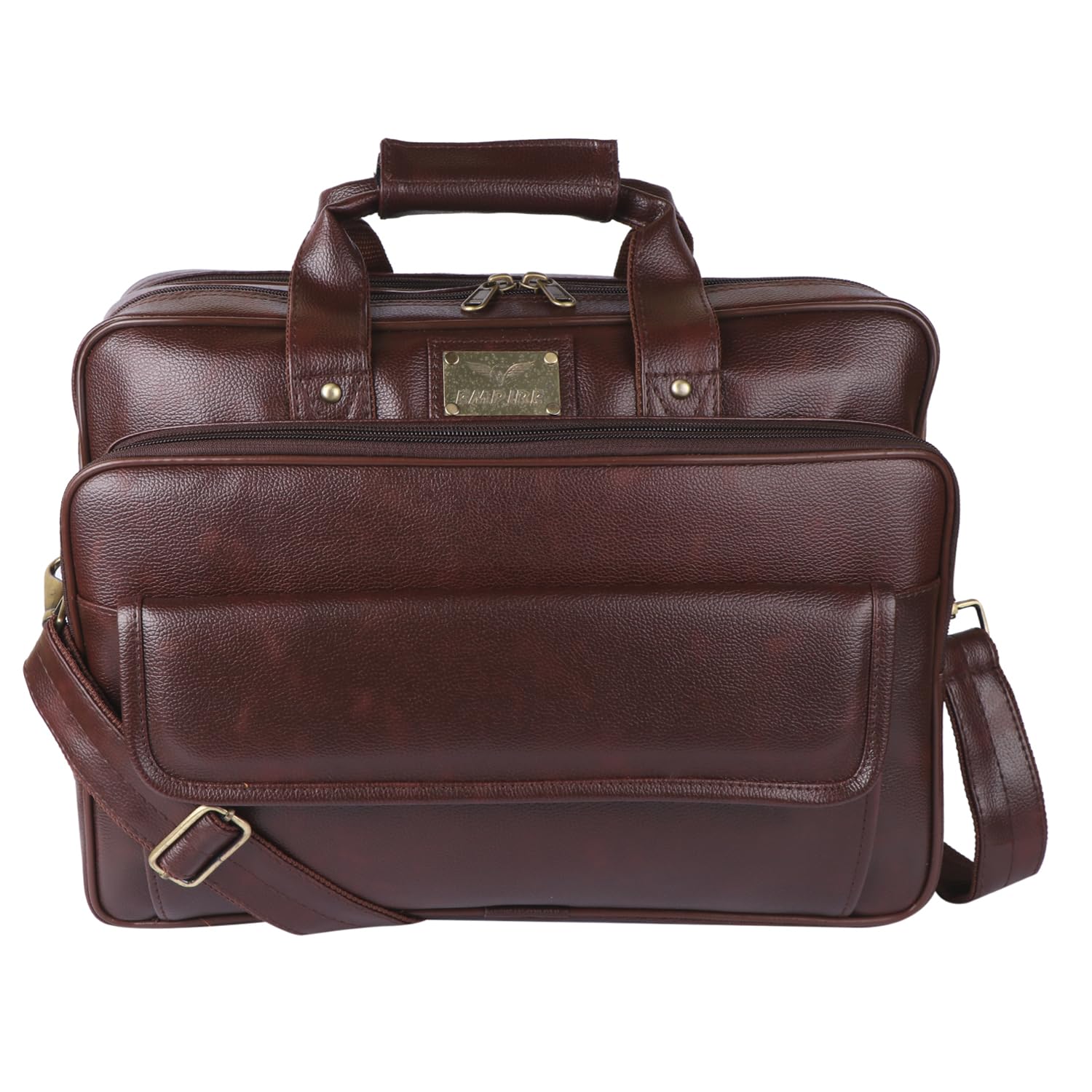empire Vegan Leather File Bags/Executive Bags/Laptop Bags/Office Bag Fits Upto 15.6 Inch Laptop/MacBook | Laptop Messenger Bag/Leather Bag for Men-picture-22