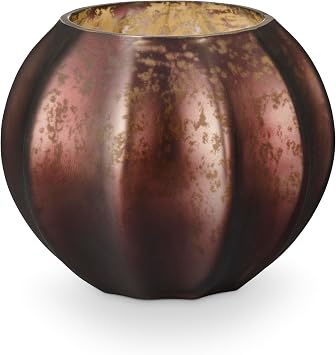 Illume Midnight Pumpkin Mercury Pumpkin Candle, Black and Orange