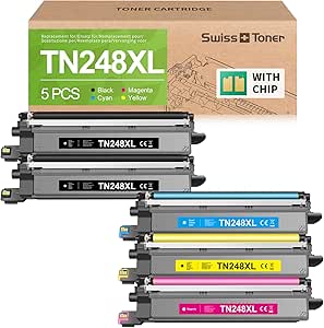 Swiss TN248XL Toner Compatible with Brother MFC-L3760CDW, DCP
