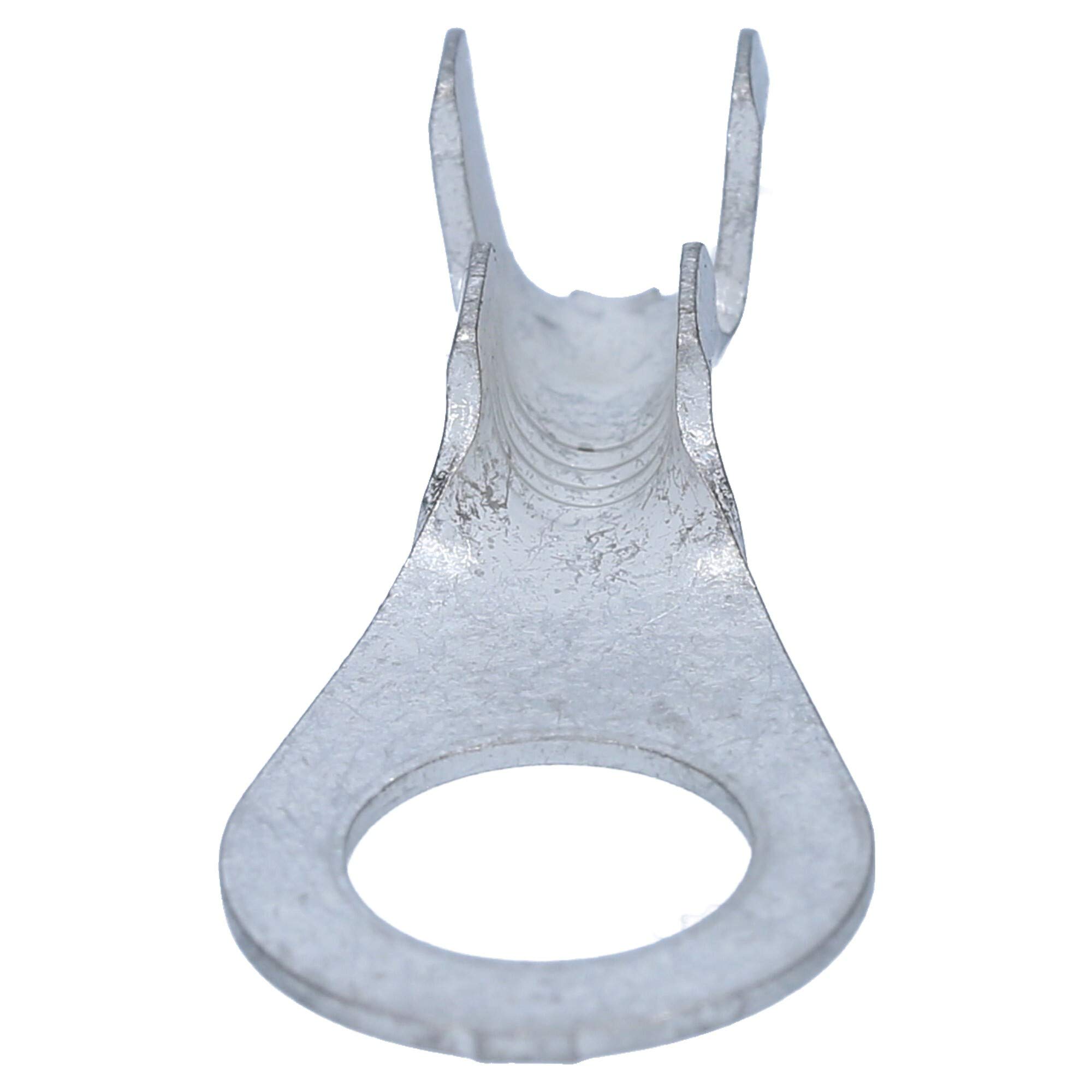 Kks6 10x Terminales de Cable de Garra M8 - Latón Estañado 4-6 mm² | Terminal de anillo sin aislamiento DIN 46225 para crimpado simultáneo, ideal para conexiones seguras en coches y motos.