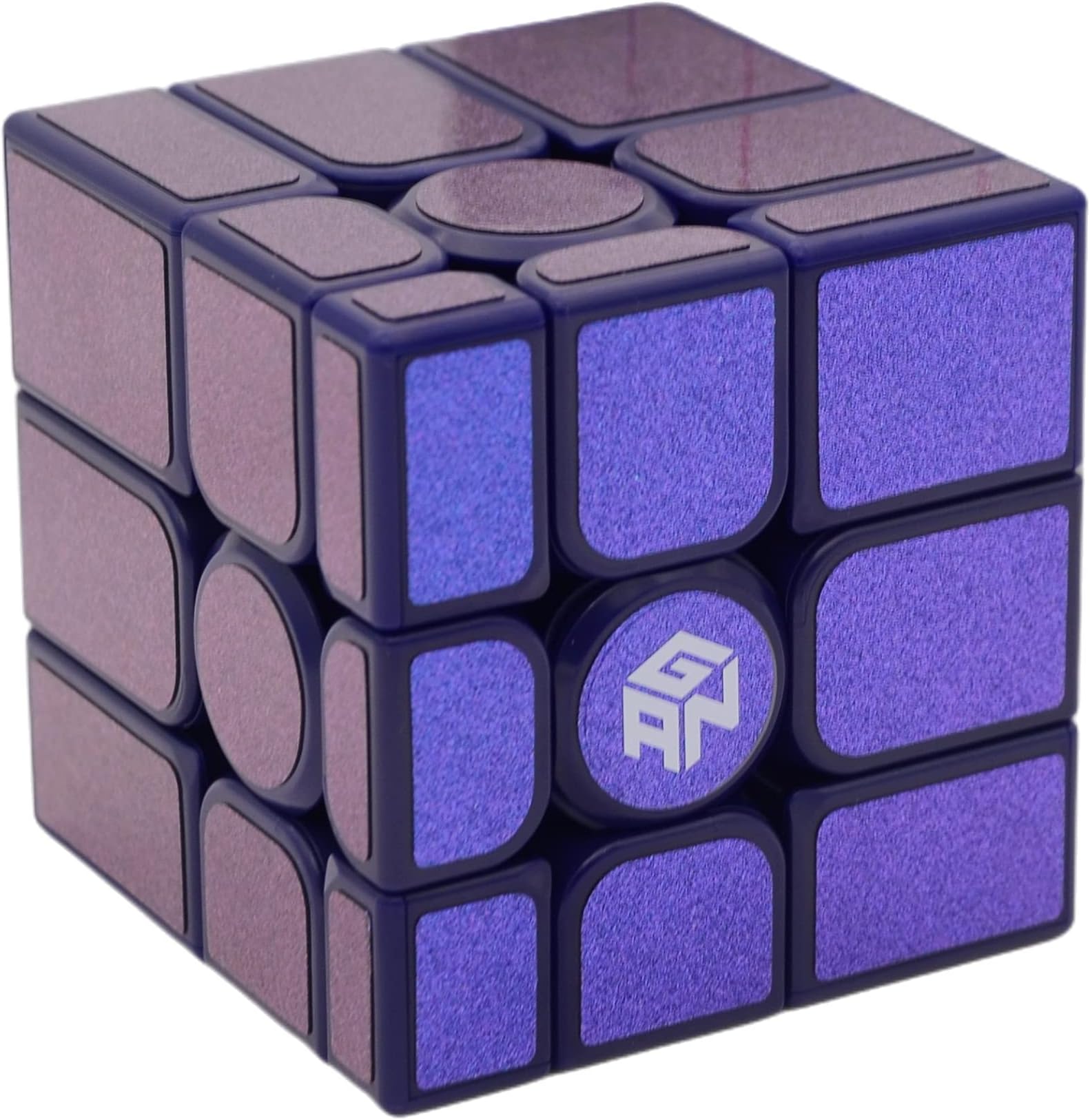 Bukefuno GAN Mirror M 3x3x3 Speed Cube Gans 3x3 2022 Mirror Cube Magnetic MirrorM Puzzle Purple Color Cubes