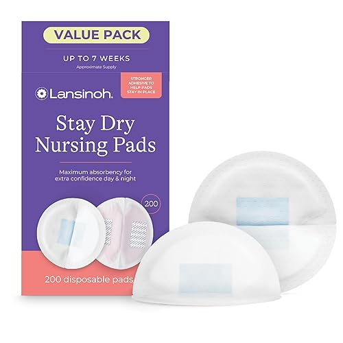 Lansinoh Stay Dry Almohadillas de lactancia desechables para lactancia materna 200 piezas