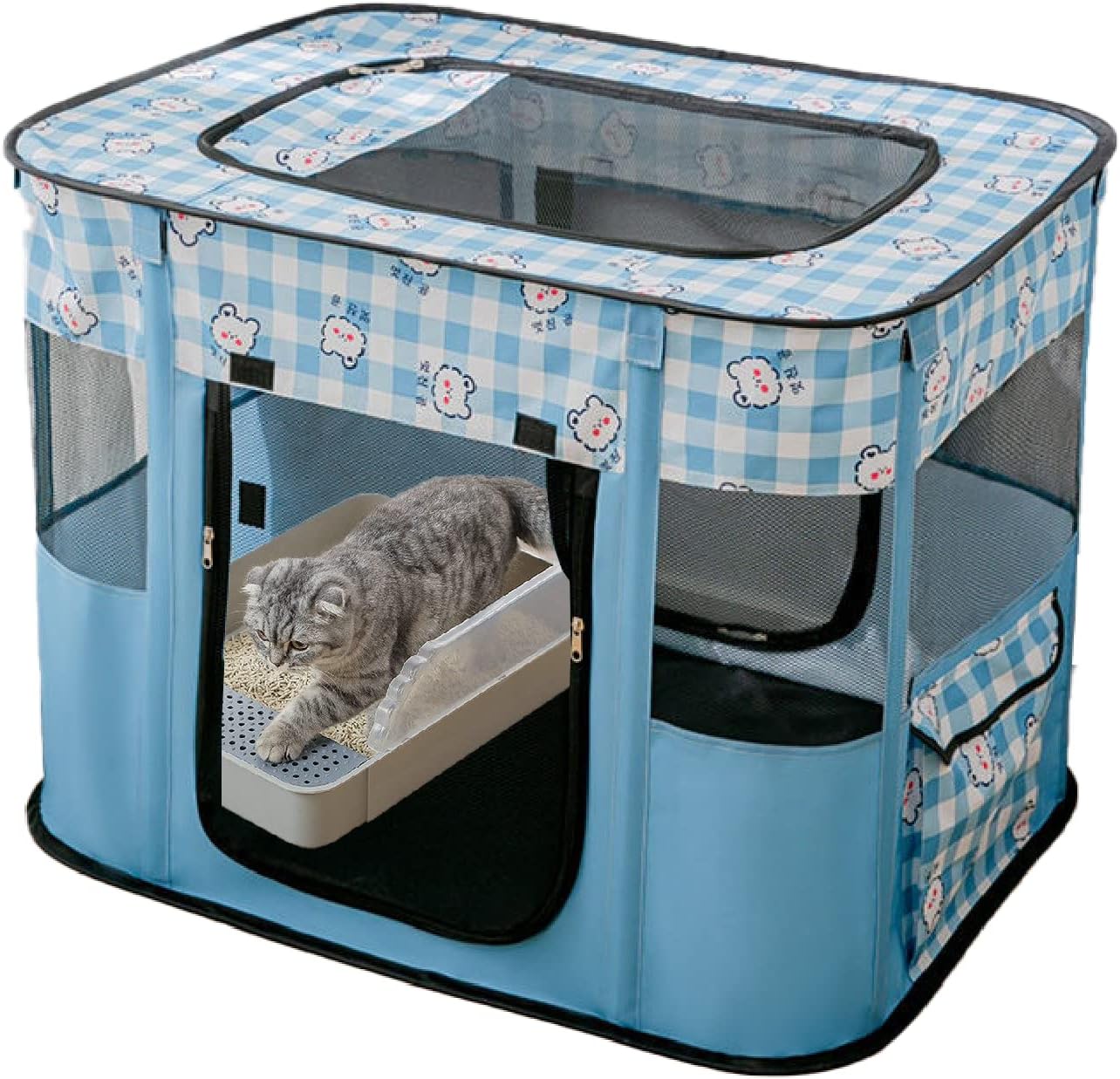Carroza Portable Foldable Pet Playpen Collapsible Crates