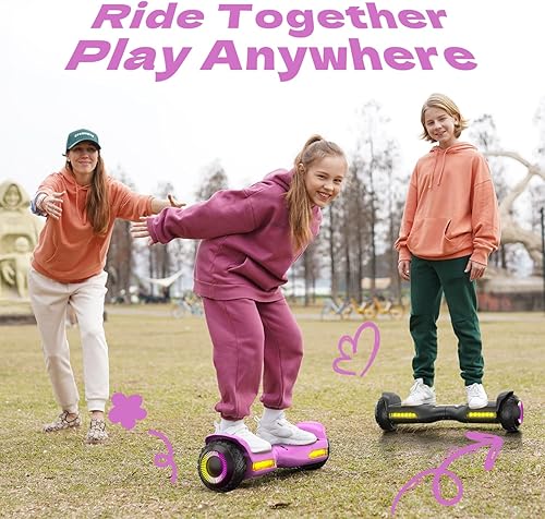 Miniatura 10 de Gyroor Hoverboard G13 - Aeropatineta todo terreno con luces LED y motor de 500 W, aeropatineta todoterreno autoequilibrante con Bluetooth para niños