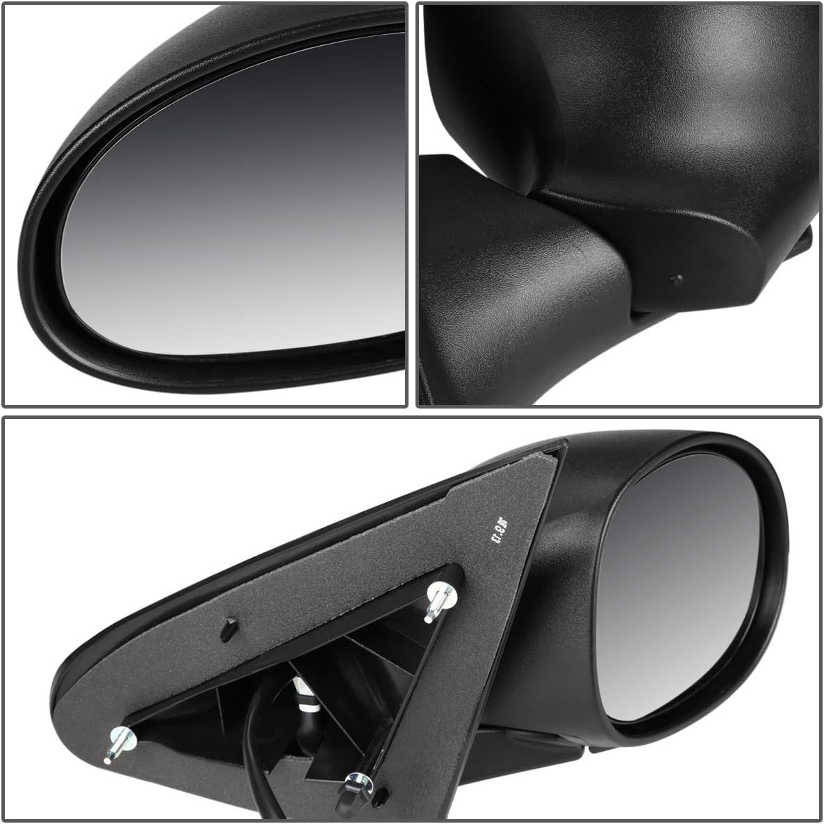 DNA Motoring OEM-MR-CH1321206 Factory Style Powered Adjustment Passenger Side View Door Mirror Compatible with 03-05 Neon