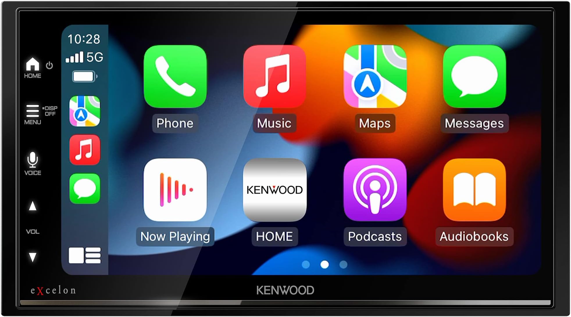 KENWOOD DMX809S eXcelon 6.95-Inch Capacitive Touch Screen, Car Stereo, Wireless and Wired CarPlay and Android Auto, Bluetooth, AM/FM HD Radio, MP3 Player, USB Port, Double DIN, 13-Band EQ, SiriusXM
