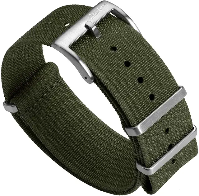 Ridge Military Nylon Watch Strap - IWC Green NATO, 18-24mm