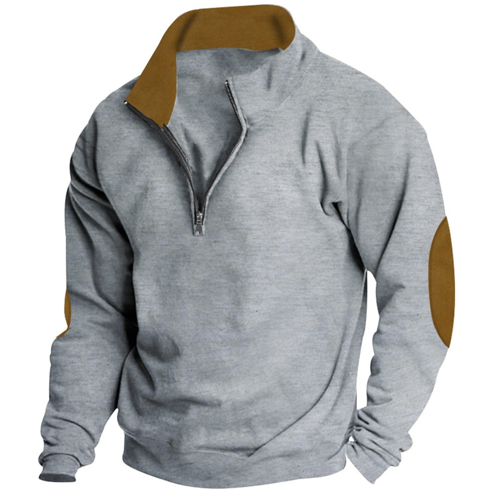 Mens Fashion Hoodies Oversized 1/4 Zip Up Sweatshirt Cowboy Western Aztec Lapel Pullover Casual Long Sleeve Sweater