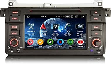 Erisin 7 Inch 8-Core 4GB+64GB Android 14 Car Radio Bluetooth GPS Navigator for BMW 3 Series E46 M3 Rover 75MG ZT CarPlay Android Auto WiFi DSP Dab+ USB FM RDS CD DVD Canbus Touch Screen